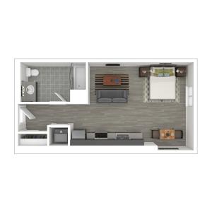 440 SF Studio Apartment