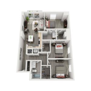 Motion at Dadeland C1 Floor Plan