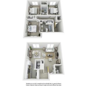 Brentwood 3 bedrooms 2.5 bathrooms with premium finishes