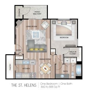 860 Square Feet