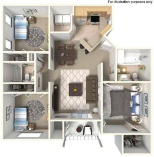 Three Bedroom Two Bath