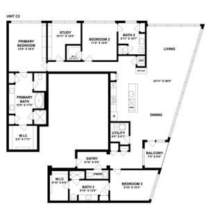 C2A | 3 Bed 3.5 Bath | from 2775 square feet