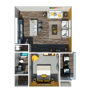 1 Bedroom 645