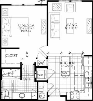 1 Bedroom 1 Bathroom