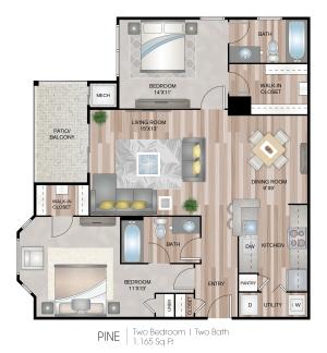 1165 Square Feet