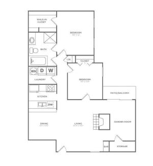 The Glavine Premium | 2 bed 1 bath | 1200 sq ft