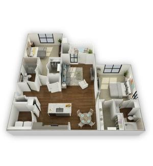 Asheville Exchange B3 Floor Plan