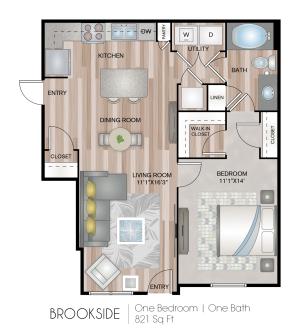 821 Square Feet