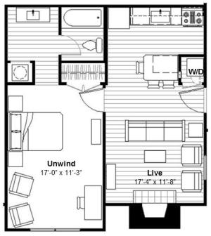 1 BR Large