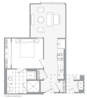 C -1 Bedroom / 1 Bath