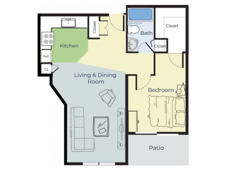 Oak | One Bedroom