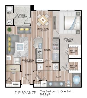 882 Square Feet