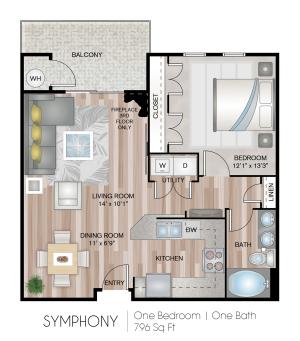 One Bedroom Apartment