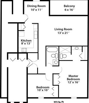 2 Bed 2 Bath Deluxe