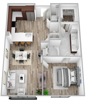 E 1 Bed / 1 Bath