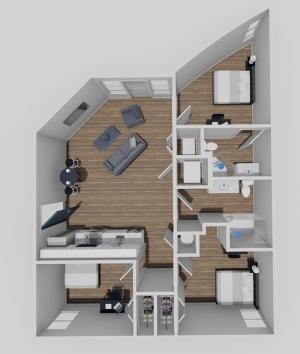 3 Bed, 2 Bath Plus