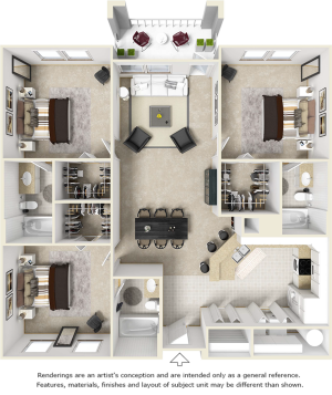 3 Bed 3 Bath - Retreat