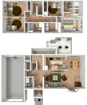 Bear Paw 4 Bedroom I 3-D Furnished