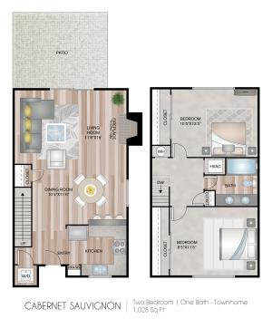 1028 Square Feet