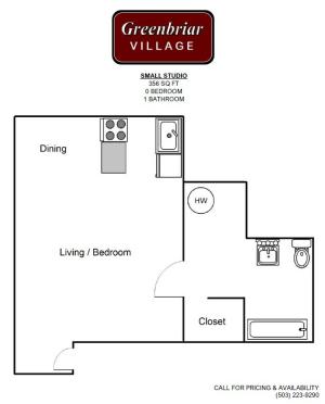 Small Studio Floorplan