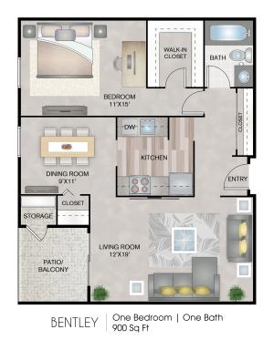 900 Square Feet