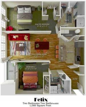 Felix floorplan
