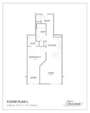 One Bedroom One Bath | Apartments in Lacey WA | Toscana Apartment Homes