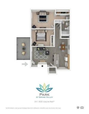 2 Bed 1 Bath