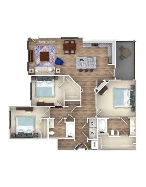 The Collins Pontchartrain Floor Plan