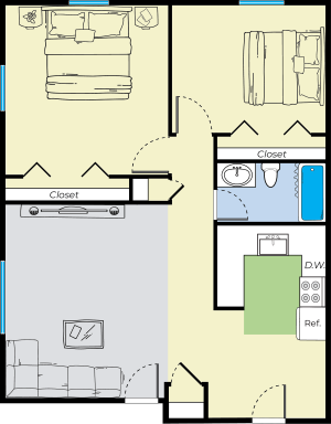 Two Bedroom Dog Friendly Apartments