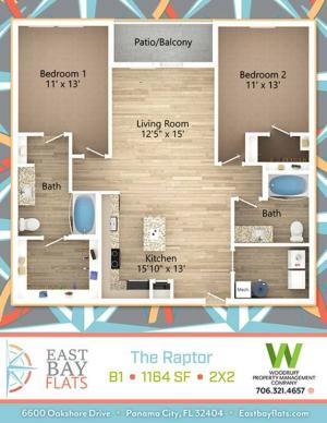 Two bedroom Two bathroom