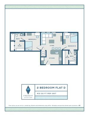 2BR/2BA - FD