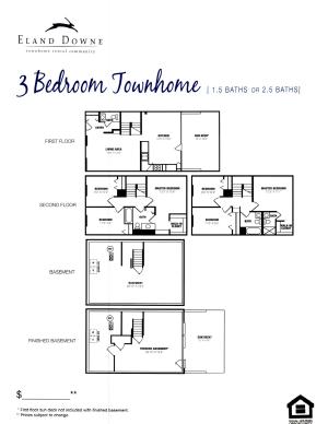 3 Bedroom Townhome