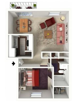 Cherry: One Bedroom, One Bath