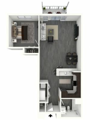 One Bedroom, One Bath - Medium