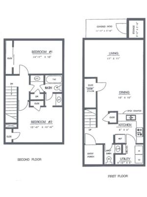 2 BR 1.5 BA