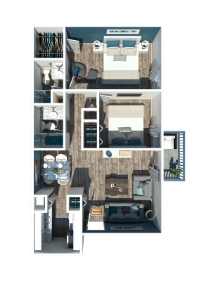 Two Bedroom | Two Bathroom