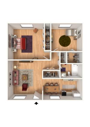B-2 3D Furnished View