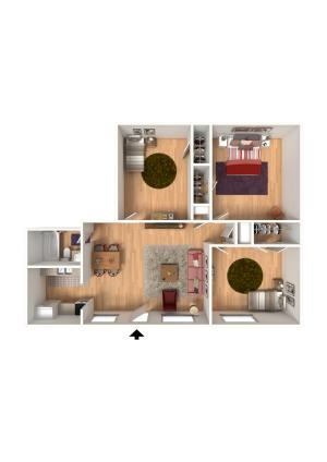 C-2 3D Furnished View