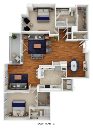 2 bd / 2ba 1752 sqft