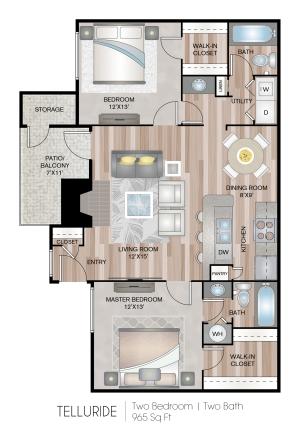 965 Square Feet