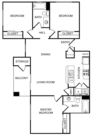 Spring River D1 Three Bedroom
