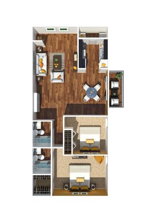 2 Bedroom 1168