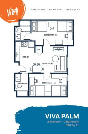 2BR/2BA - Viva Palm