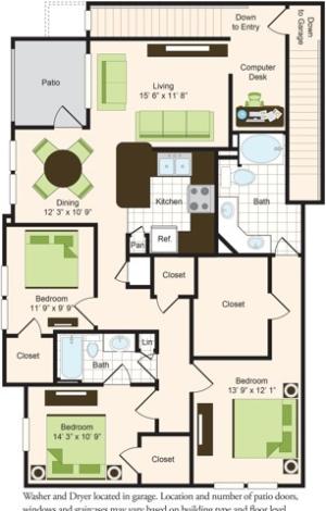 G1 | 2x2 | 1564 sq ft