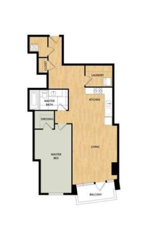 Tower One Bedroom One Bath - Cedar