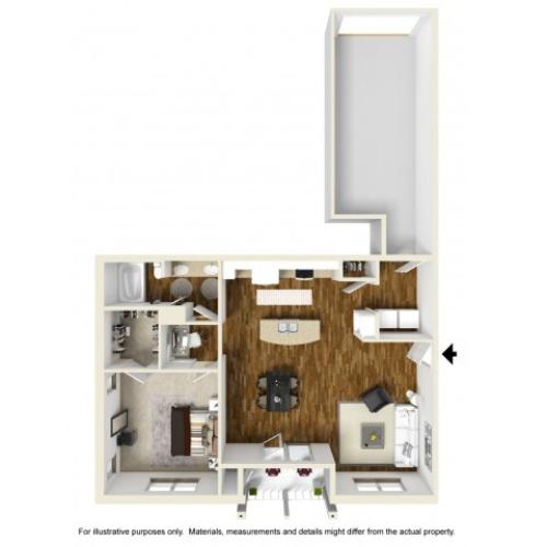 Kiernan Style 3 1 Bed Apartment Kelly Farms Apartments Columbia Apartments