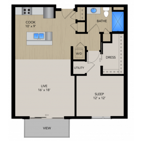 1A 1 Bed Apartment 1505 Apartments