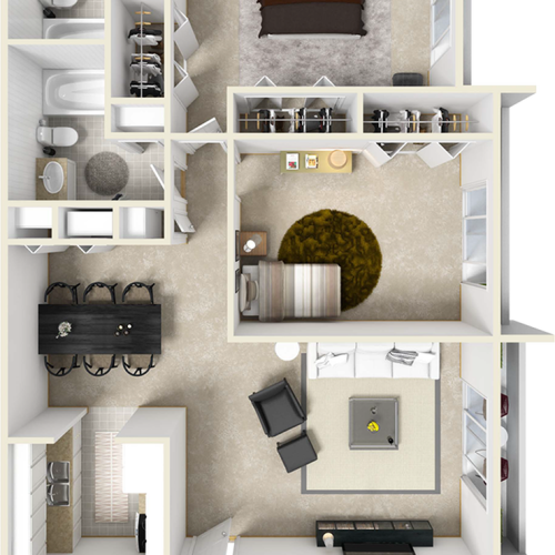 The Sago 1 Bed Apartment Gardens