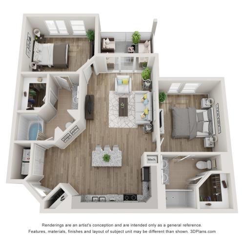 Floor plan image of The Dove.